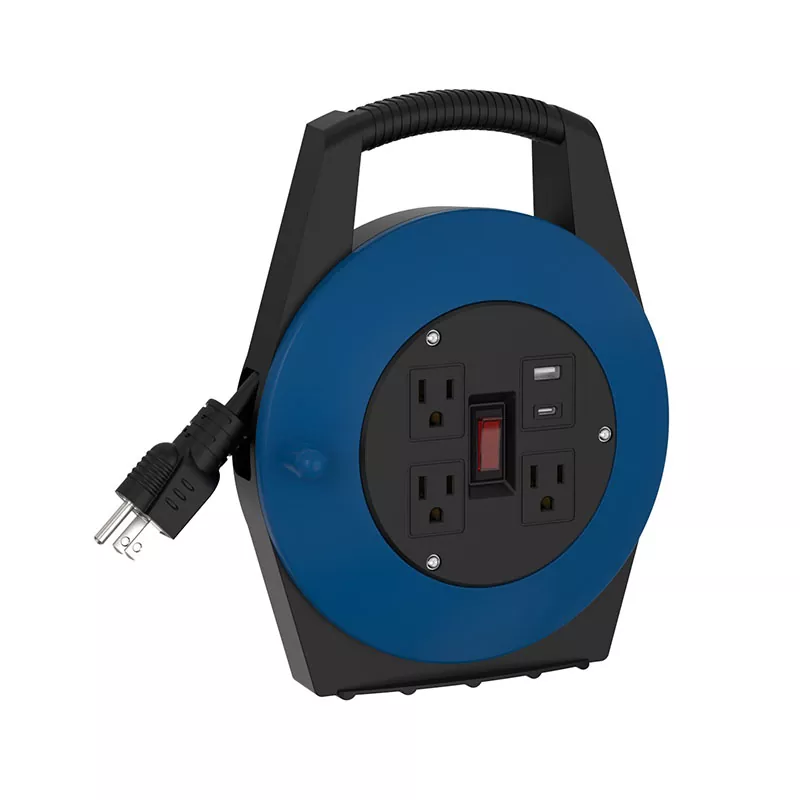 3 Outlet na Usb Plastic Cord Reel 3 Outlet na Usb Plastic Cord Reel
