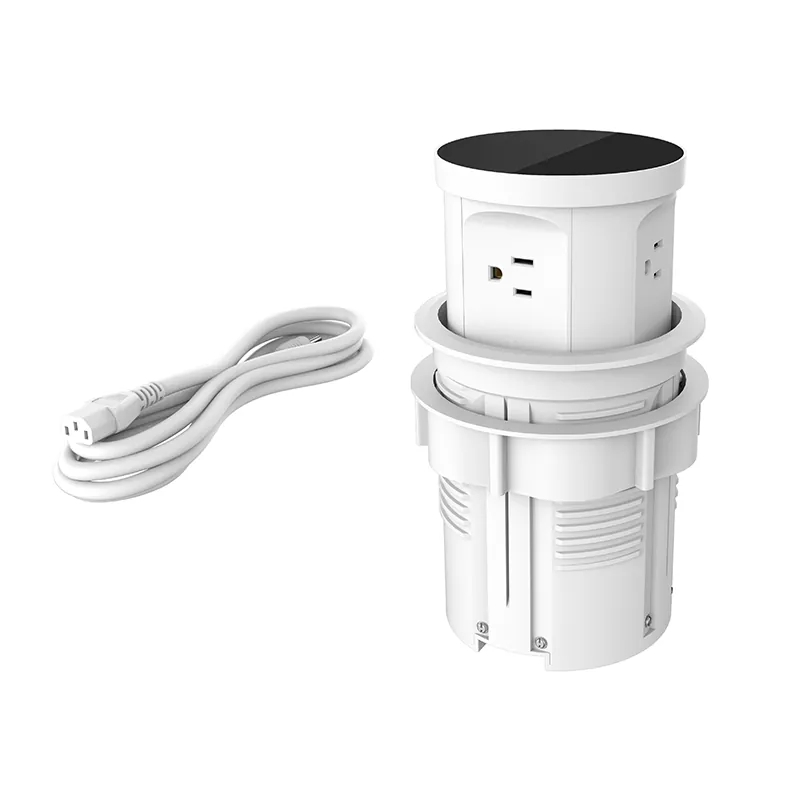 4 Outlet na Plastic Desk Inlet