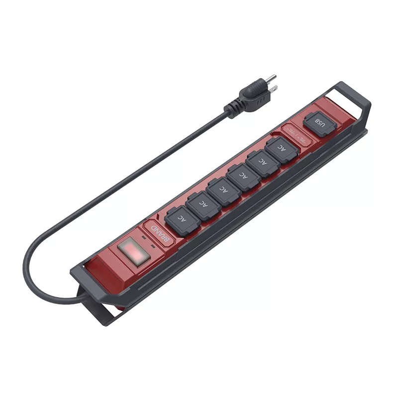 6 Outlet na Waterproof Power Strip