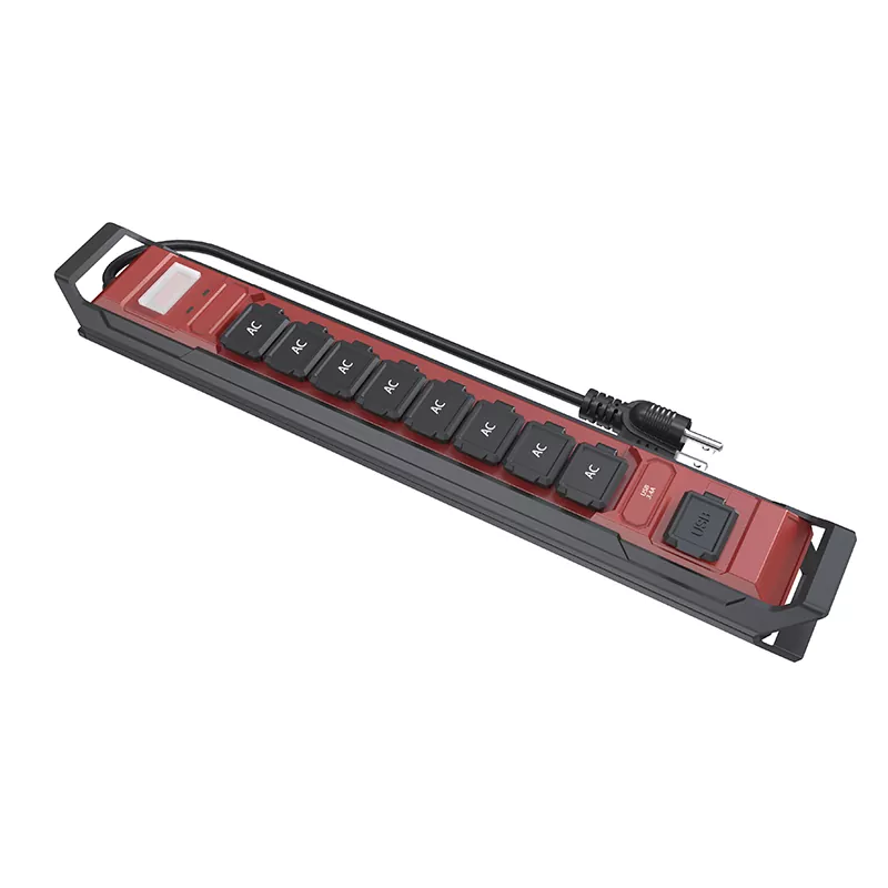 8 Outlet na Waterproof na USB Power Strip